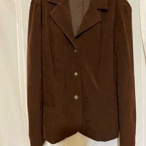 Suede like blazer